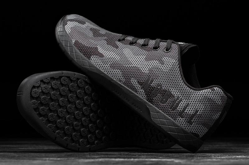 Black Nobull Camo Men's Trainers | CA H1334A